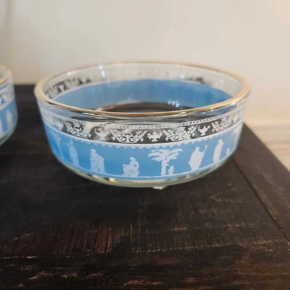 Jeanette Grecian Serving Bowls Vtg 1950s